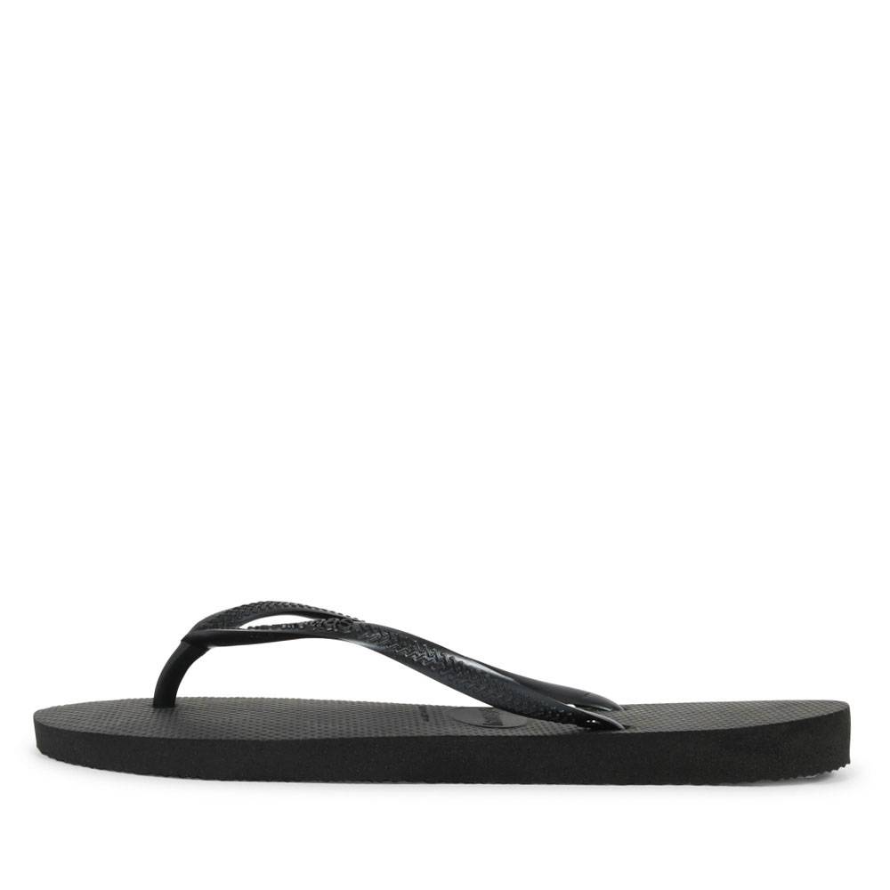 salade Vergadering Psychologisch Havaianas Slim Zwarte Dames Slippers - 0090 - Spring/Summer 2021