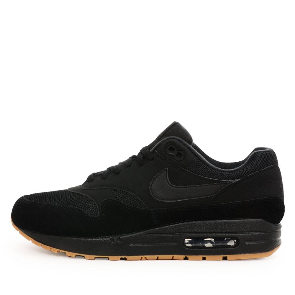 Nike air max 1 dames zwart leer on sale