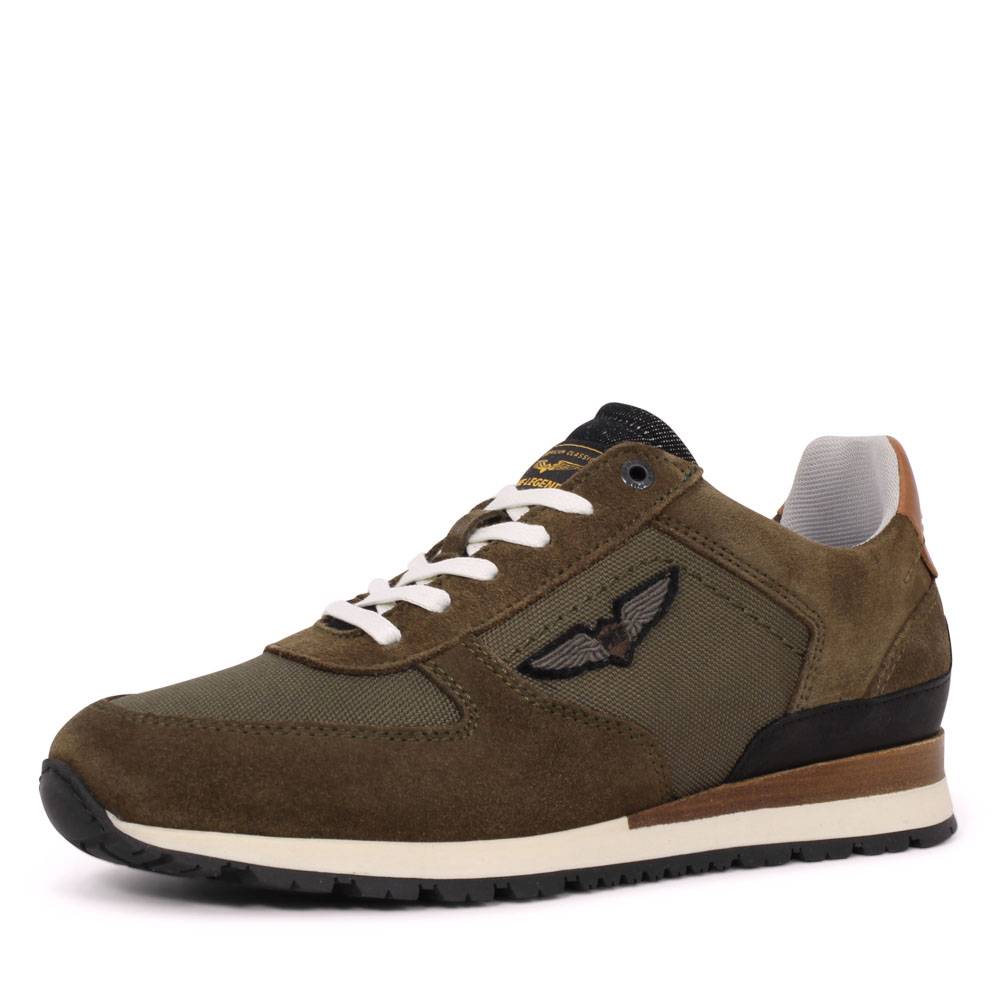 PME Legend LOCKPLATE Sneaker - PME PBO215004 / 8208 Khaki |  Schoenenwinkel.nl