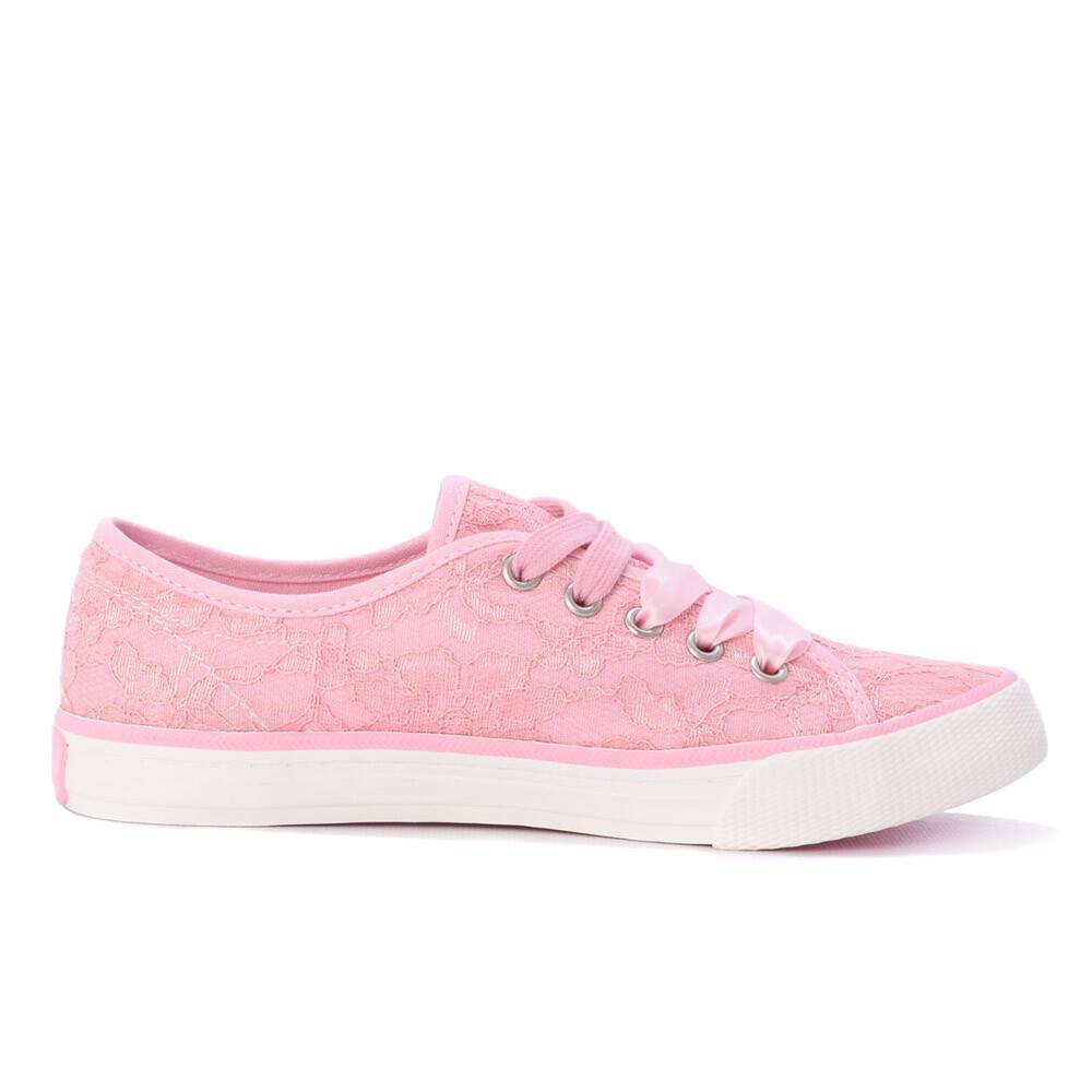 voering Transparant voldoende s Oliver roze sneakers kant