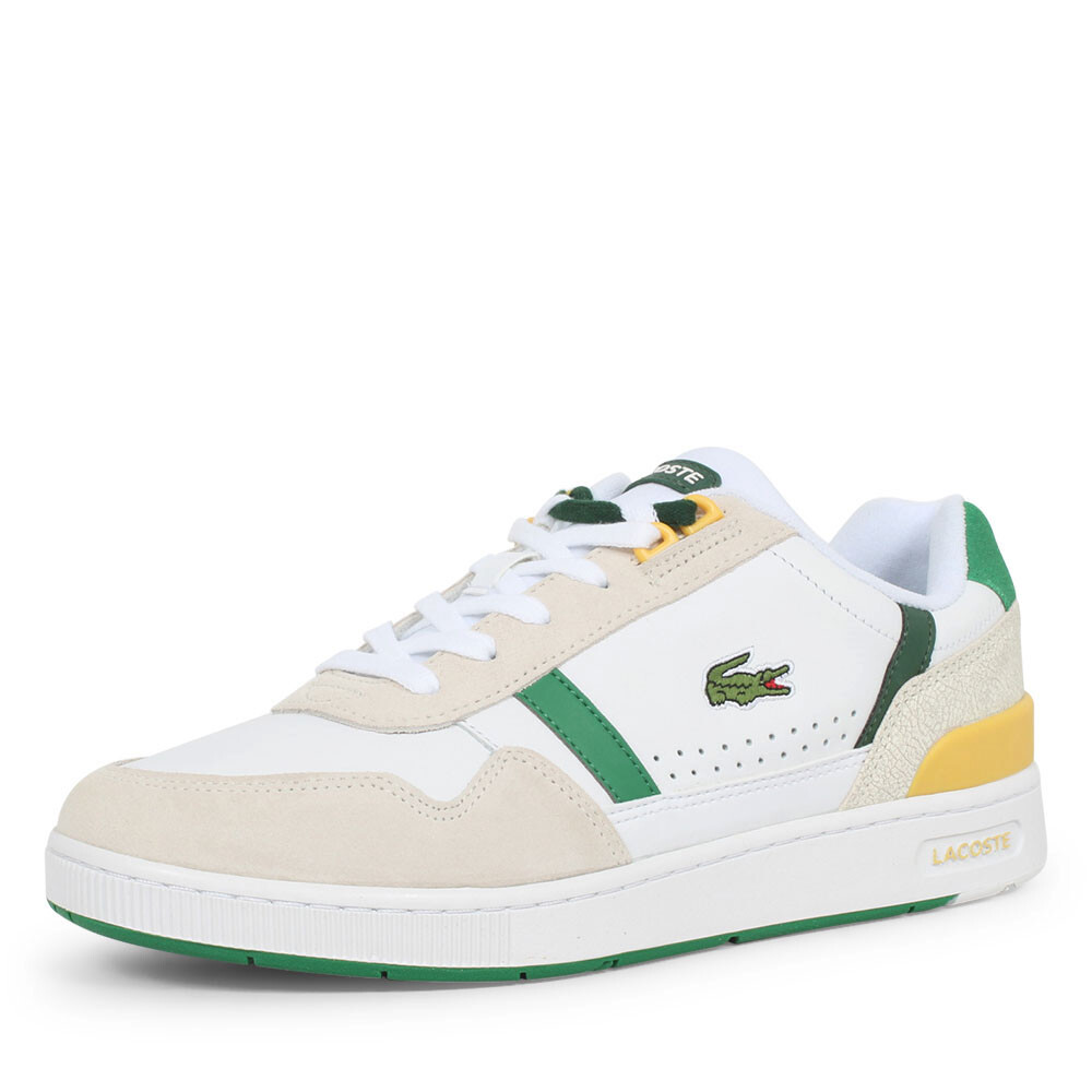 Lacoste T-clip Wit/Groen -  Lage Sneakers - Heren - Maat 40