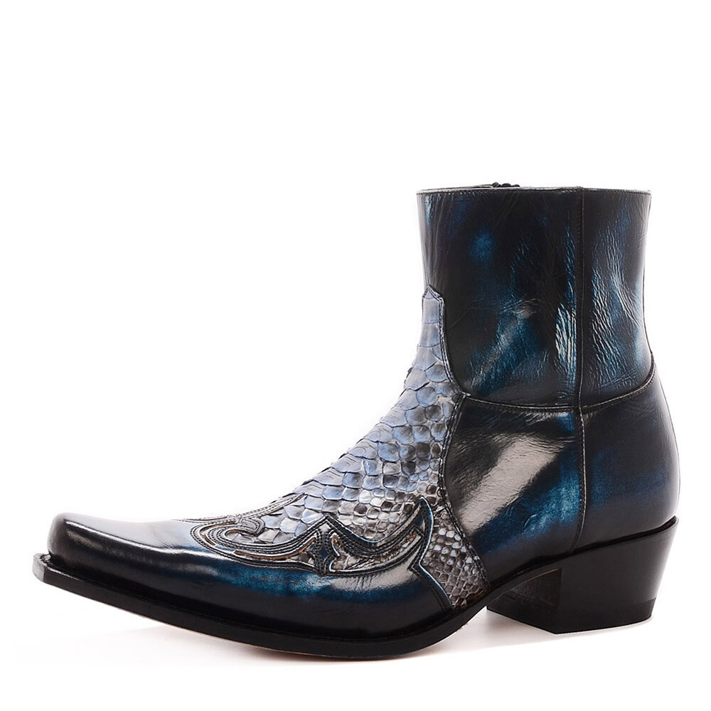 Sendra 9918 blauwe heren laarzen-40