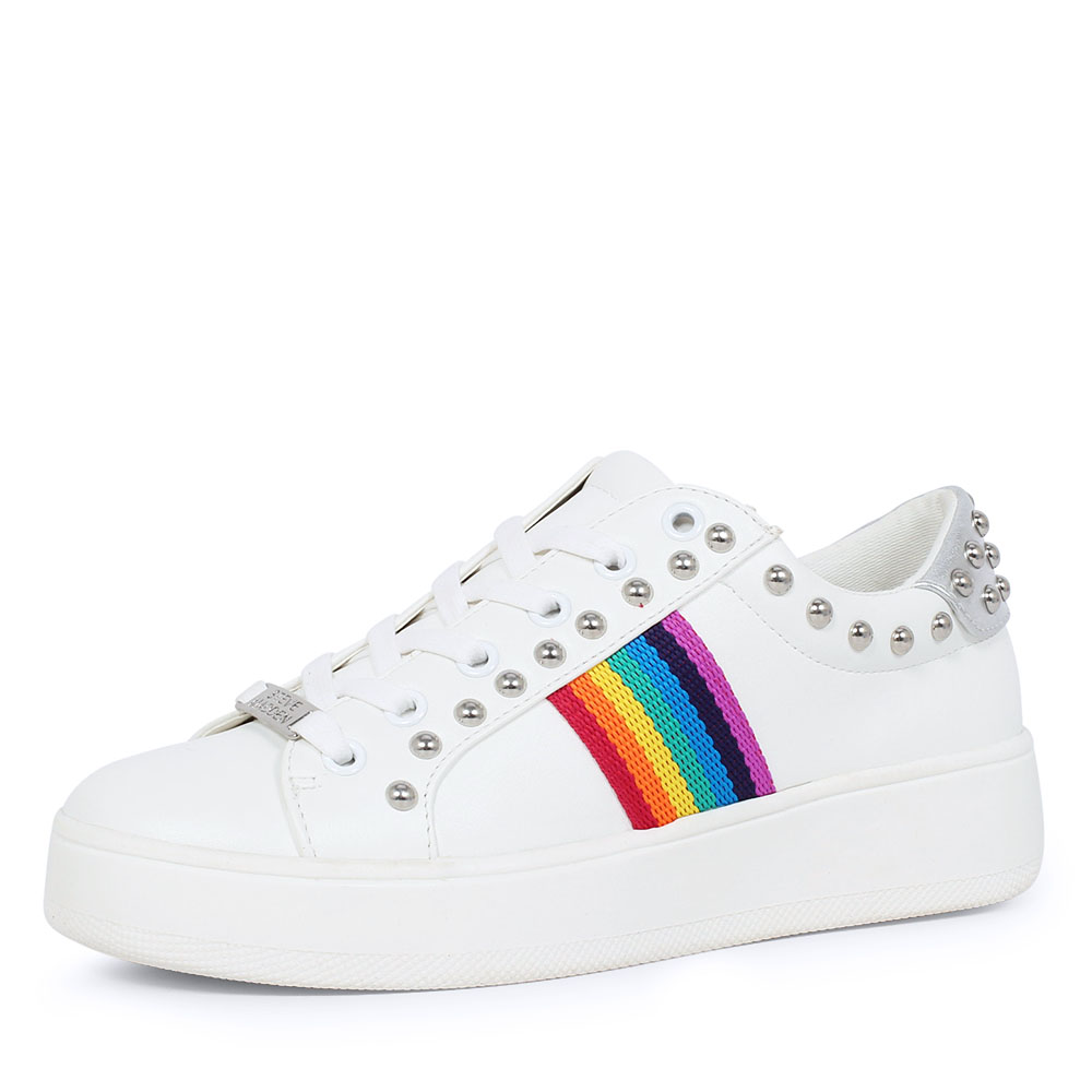 Steve Madden Belle rainbow sneaker wit-40 Steve Madden Belle rainbow sneaker wit-40
