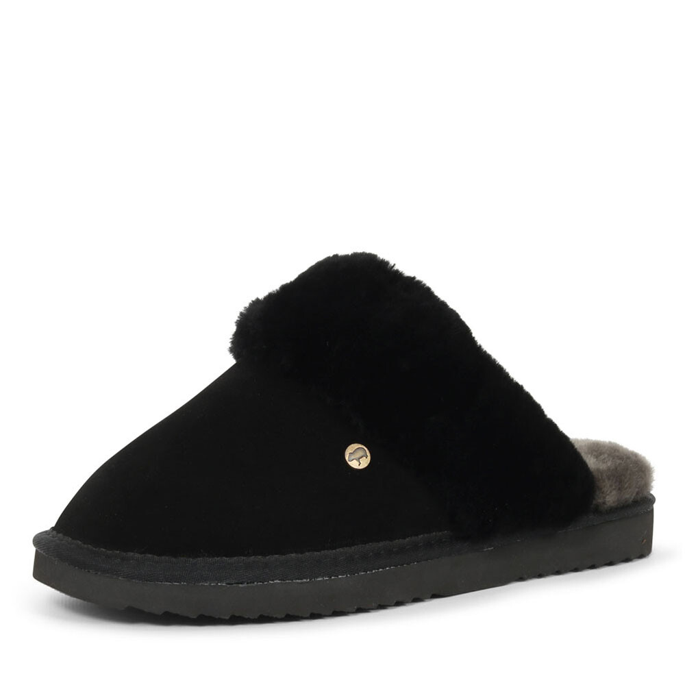 Warmbat Flurry zwarte pantoffels-36 Warmbat Flurry zwarte pantoffels-36